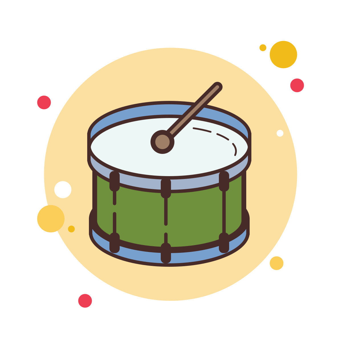 bubbles style bass drum icon