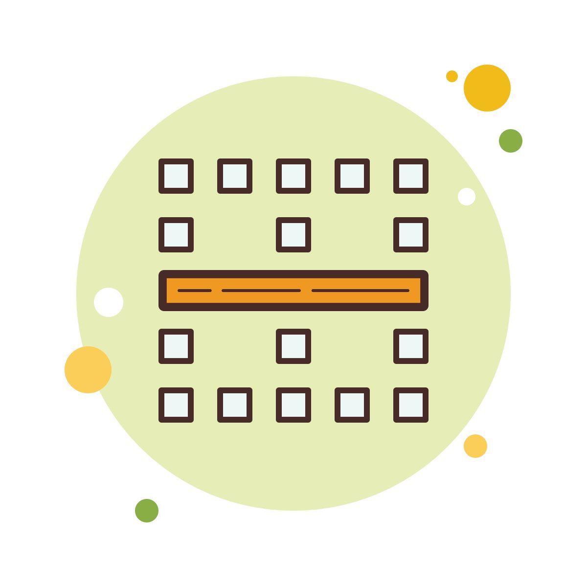 bubbles style 테두리 가로 icon