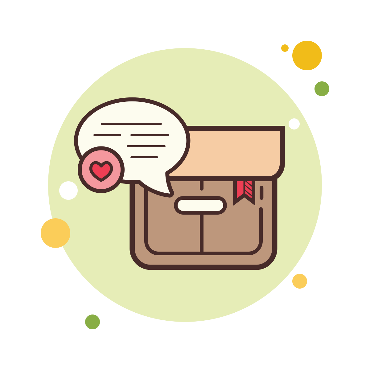 bubbles style box icon
