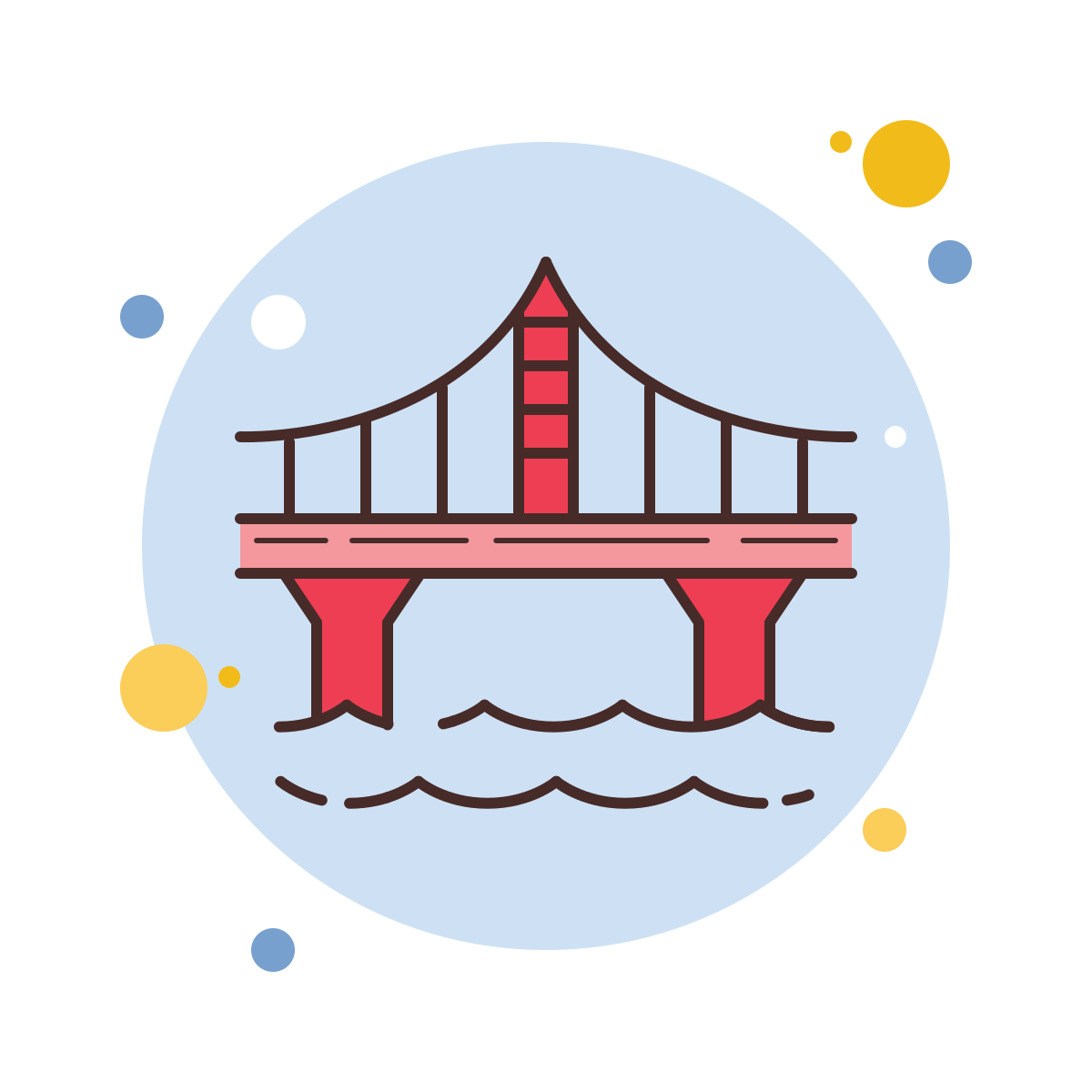 bubbles style bridge icon