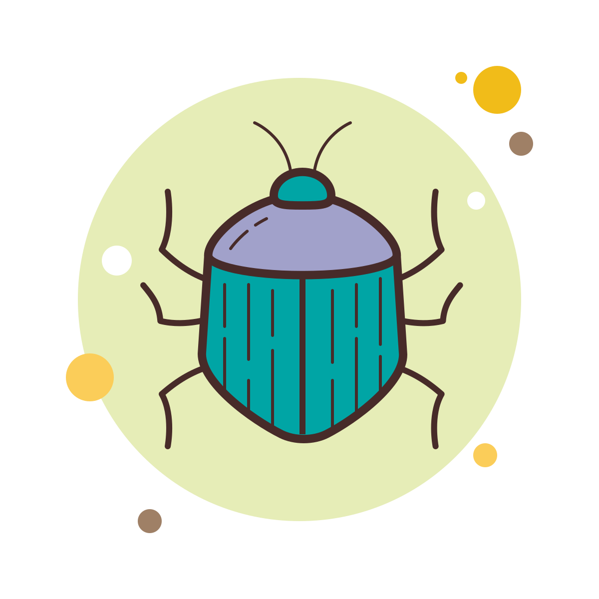bubbles style bug icon