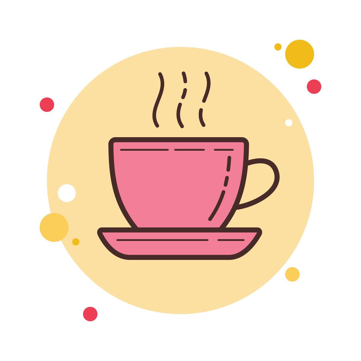 bubbles style kaffee icon