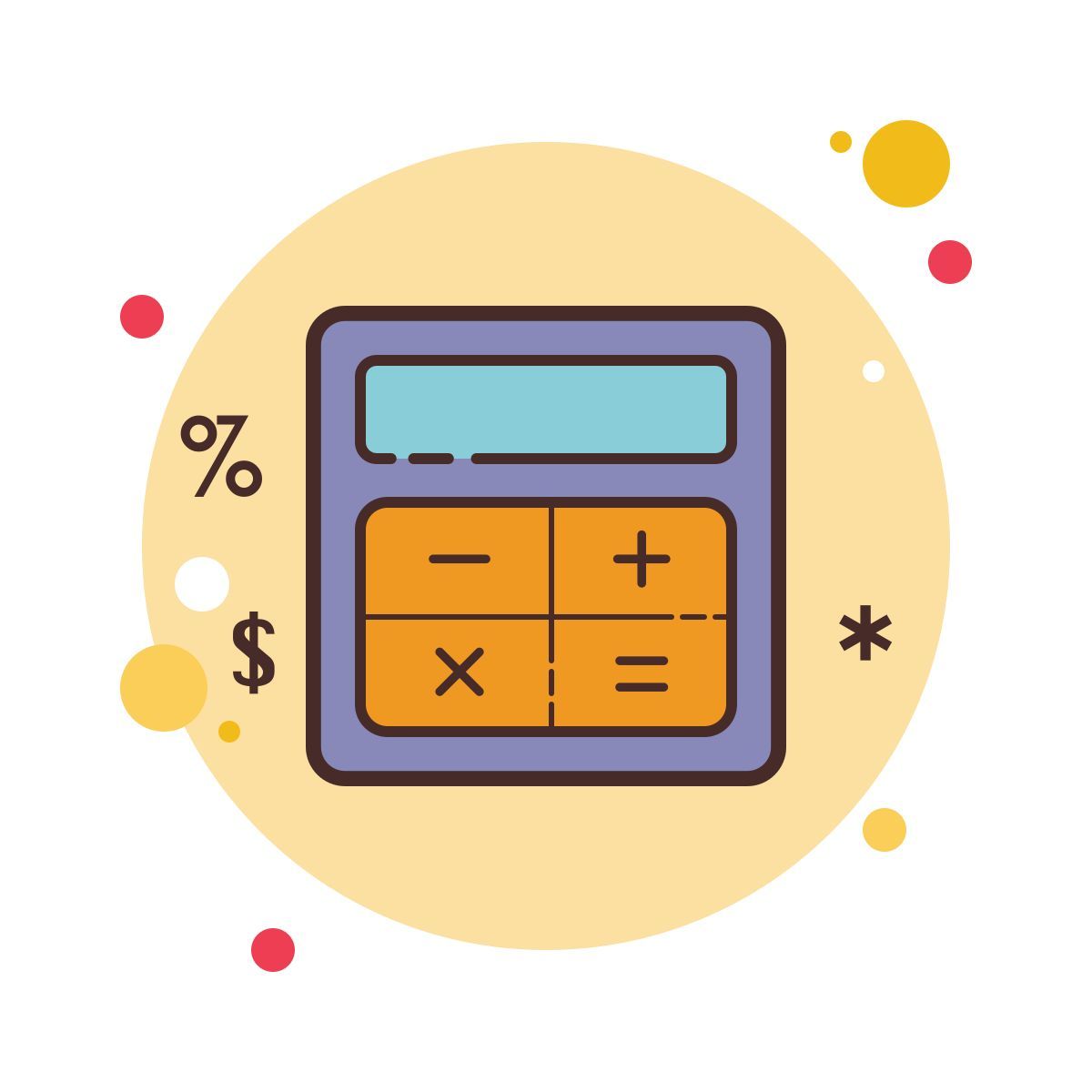 bubbles style taschenrechner icon