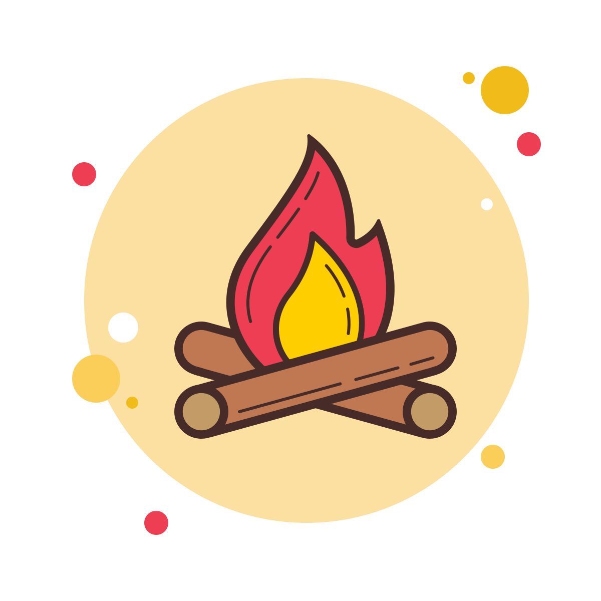 bubbles style 캠프 불 icon