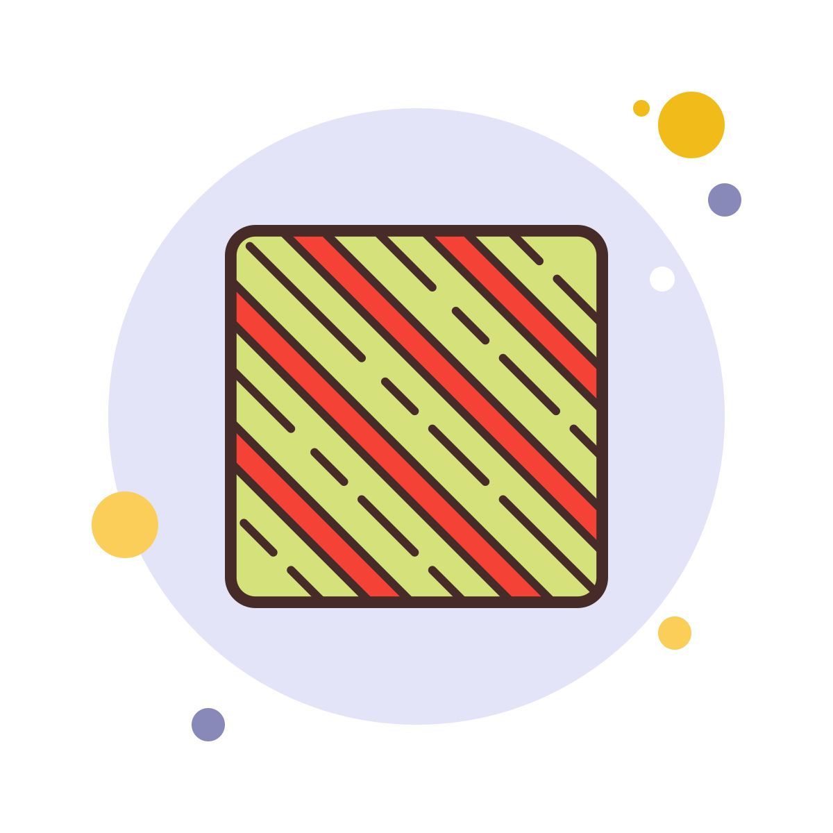 bubbles style padrão de bastão de doces icon