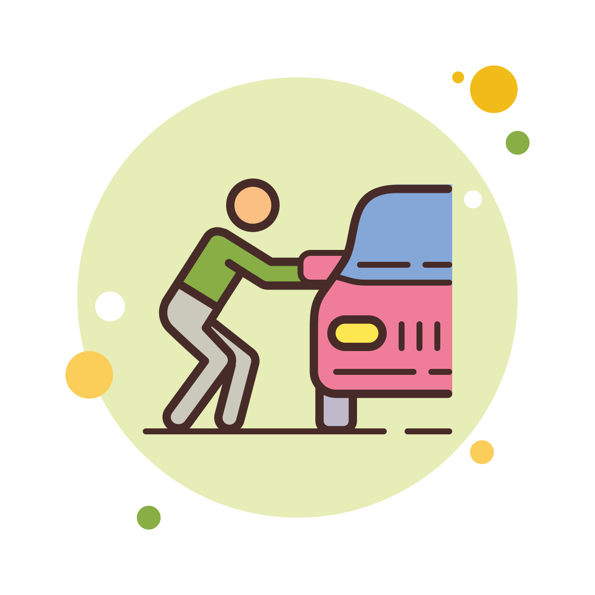 bubbles style car theft icon