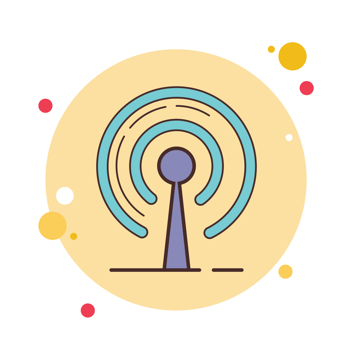 bubbles style cellular network icon