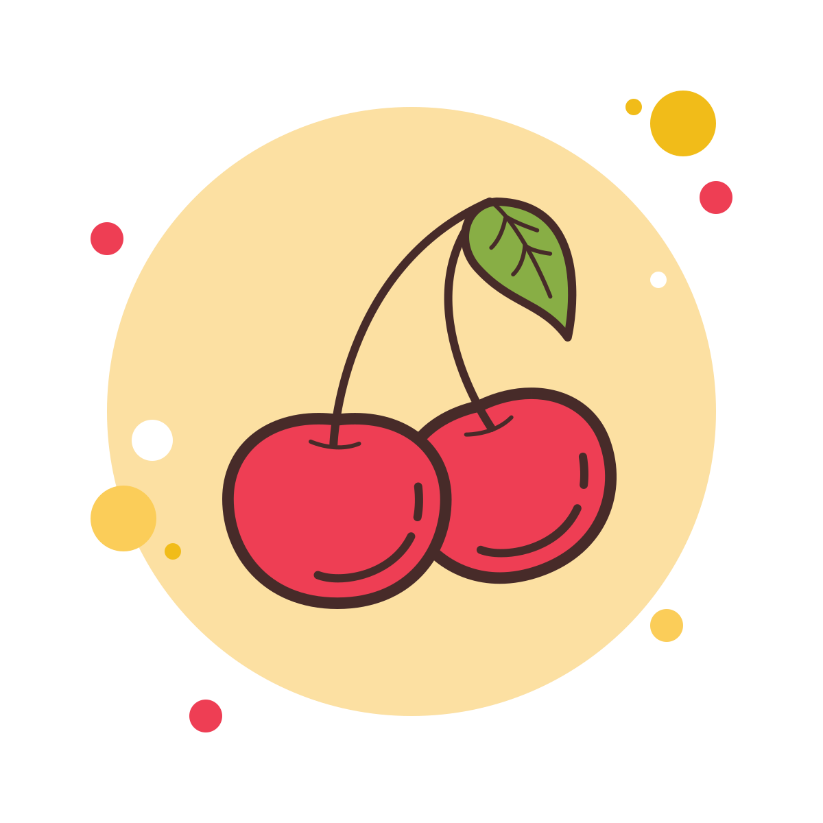bubbles style cherry icon