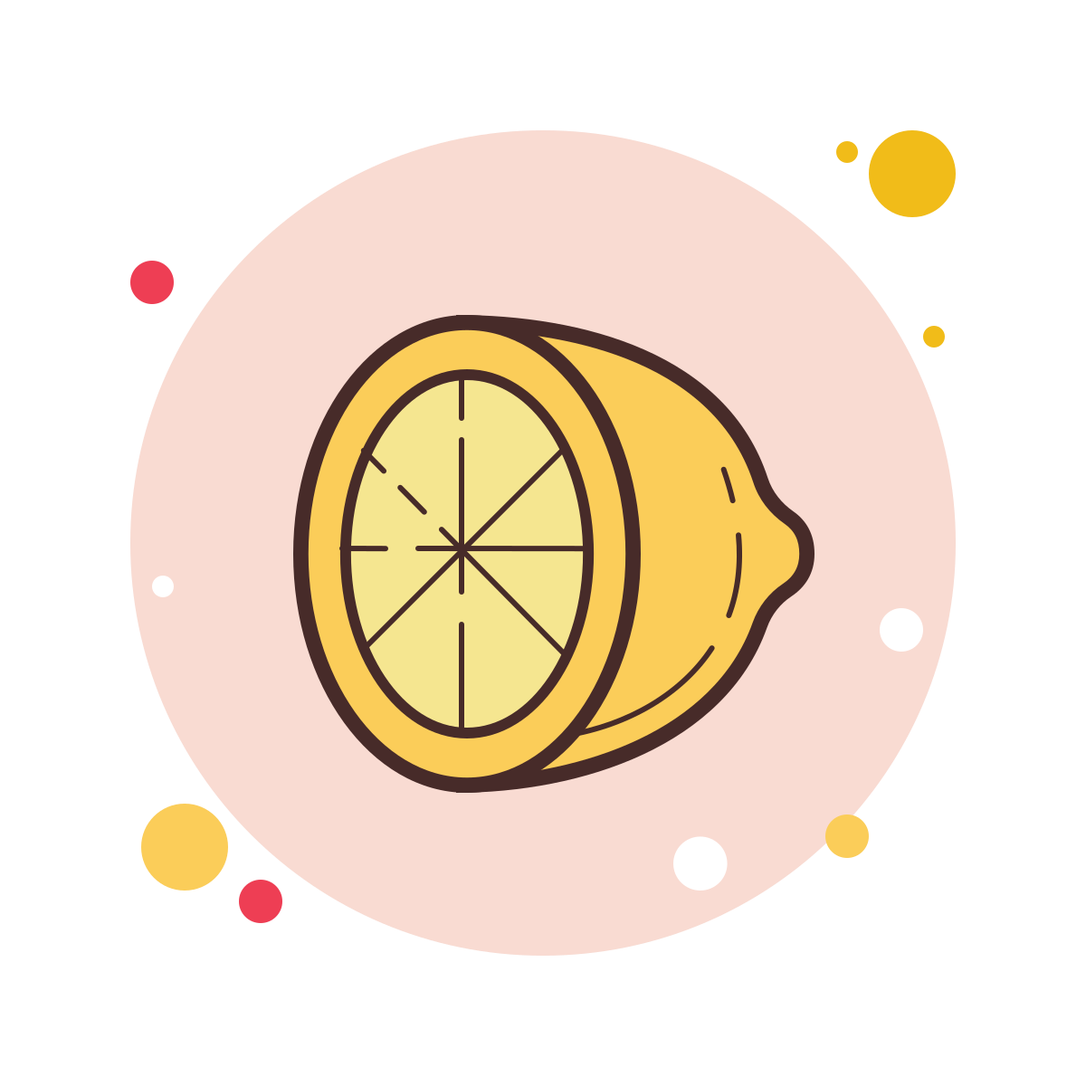 bubbles style citrus icon