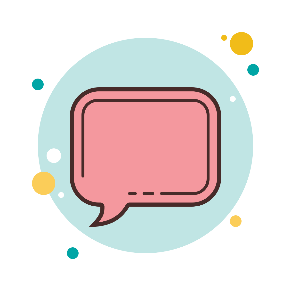bubbles style comments icon
