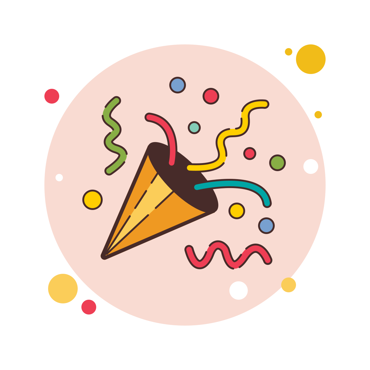 bubbles style confetti icon