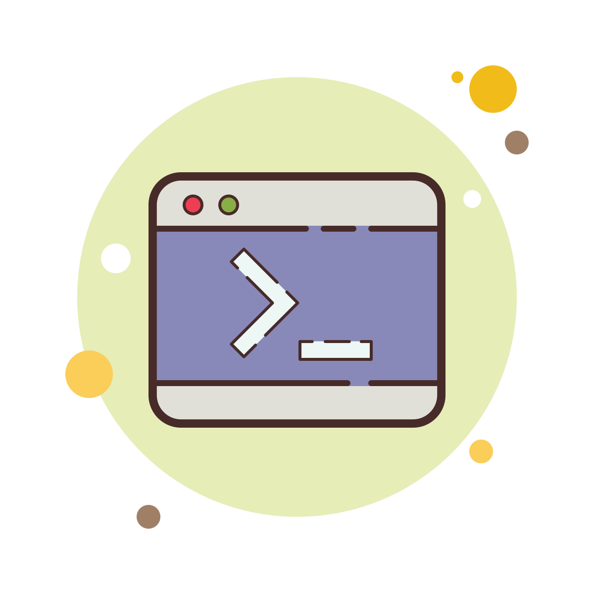 bubbles style console icon