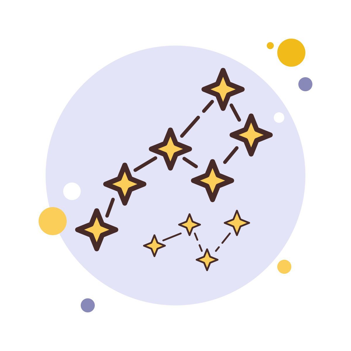 bubbles style konstellation icon