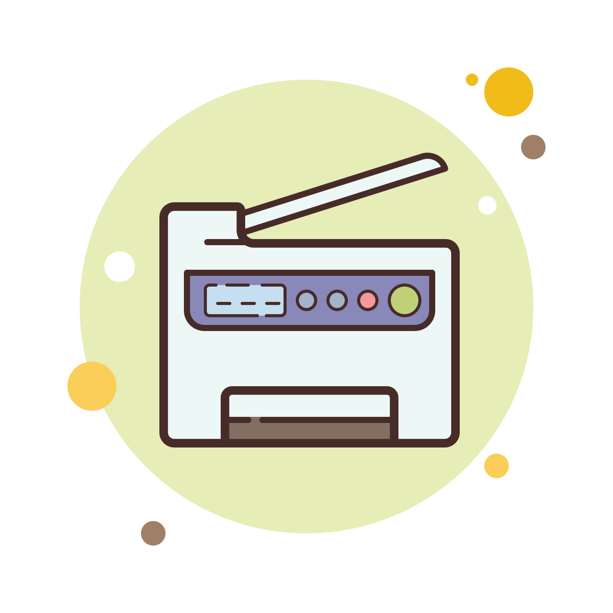 bubbles style copy machine icon