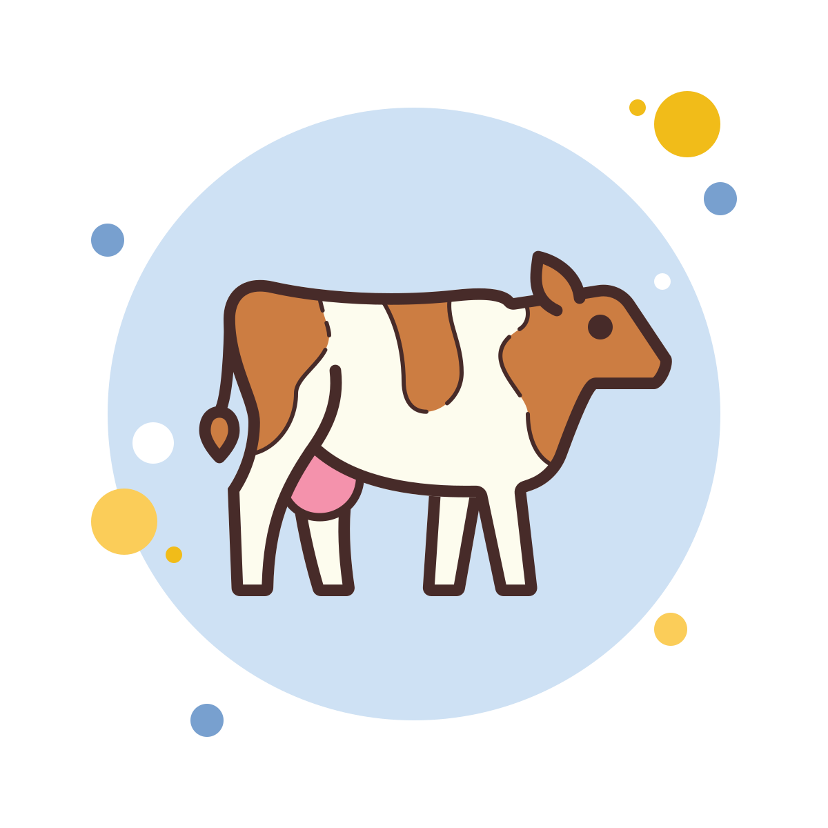 bubbles style cow breed icon