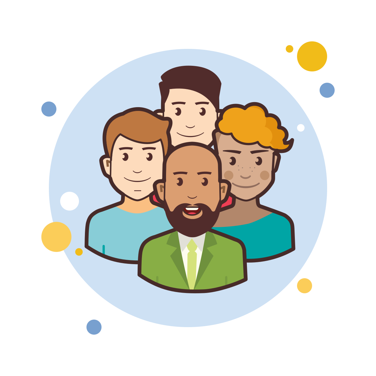 bubbles style crowd icon