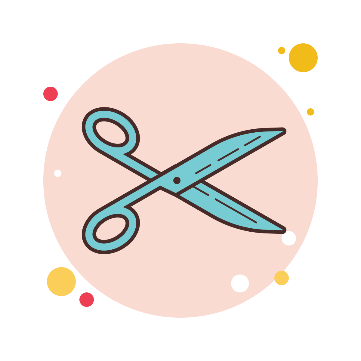 bubbles style cut icon