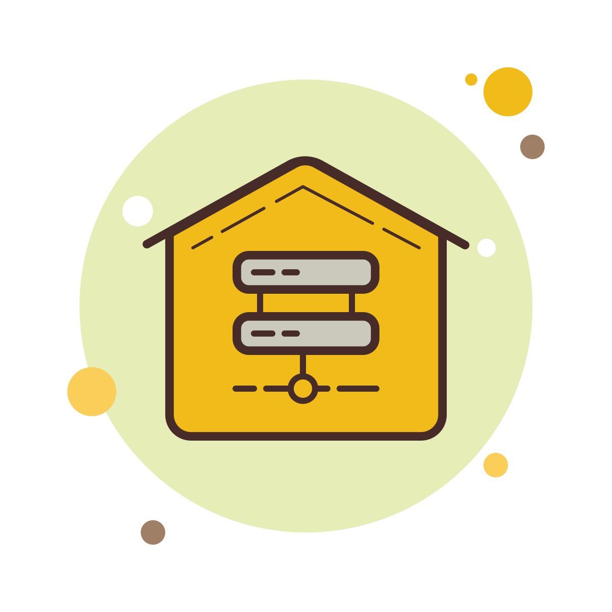 bubbles style 数据中心 icon