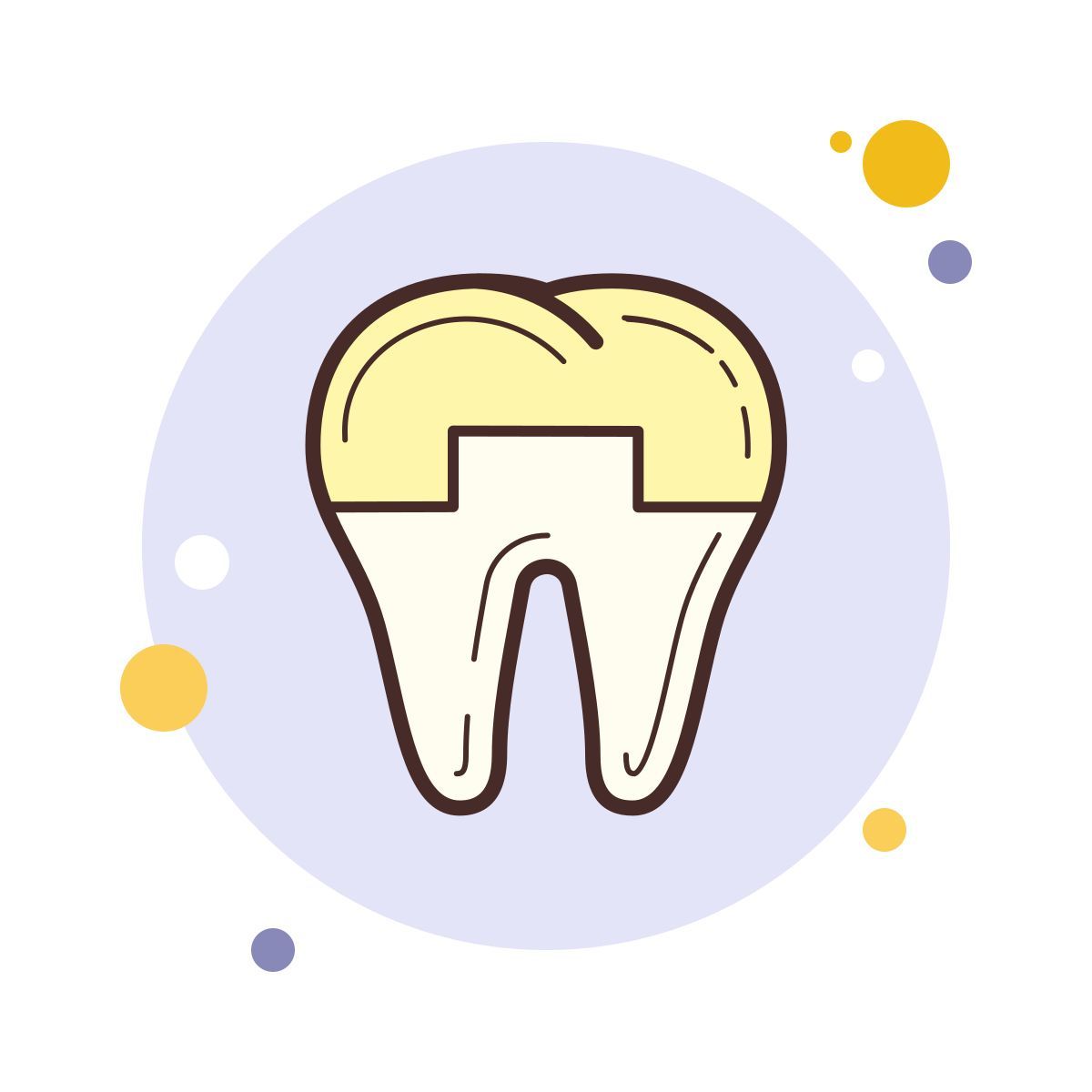 bubbles style 牙冠 icon