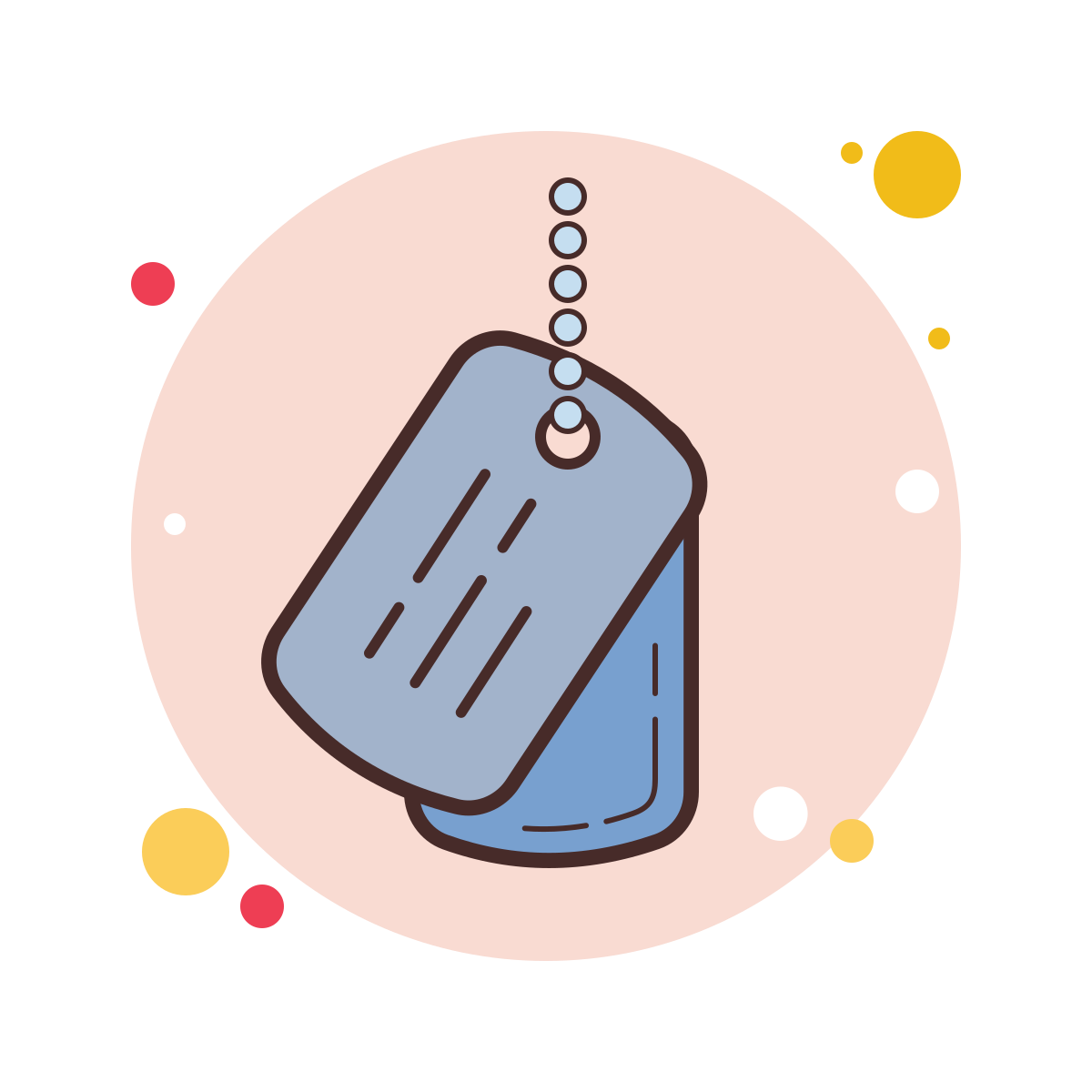 bubbles style dog tag icon