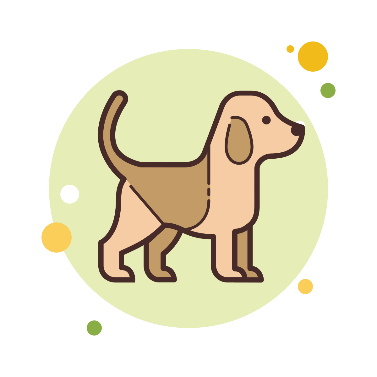 bubbles style dog icon