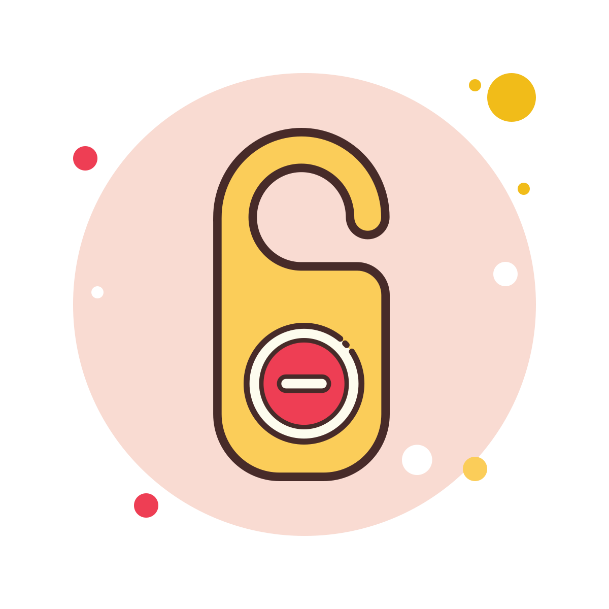 bubbles style door hanger icon