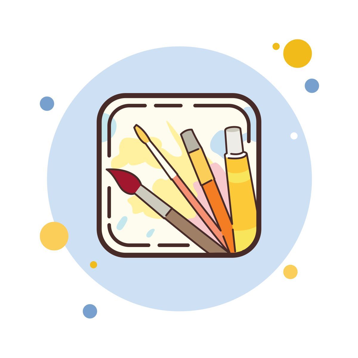 bubbles style escritorio de dibujo icon