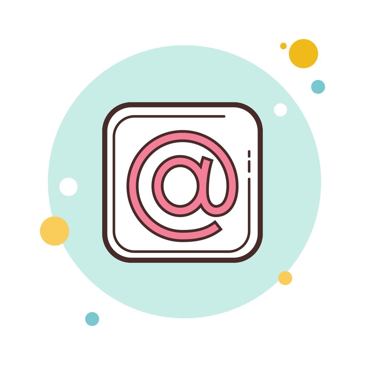 bubbles style e mail icon