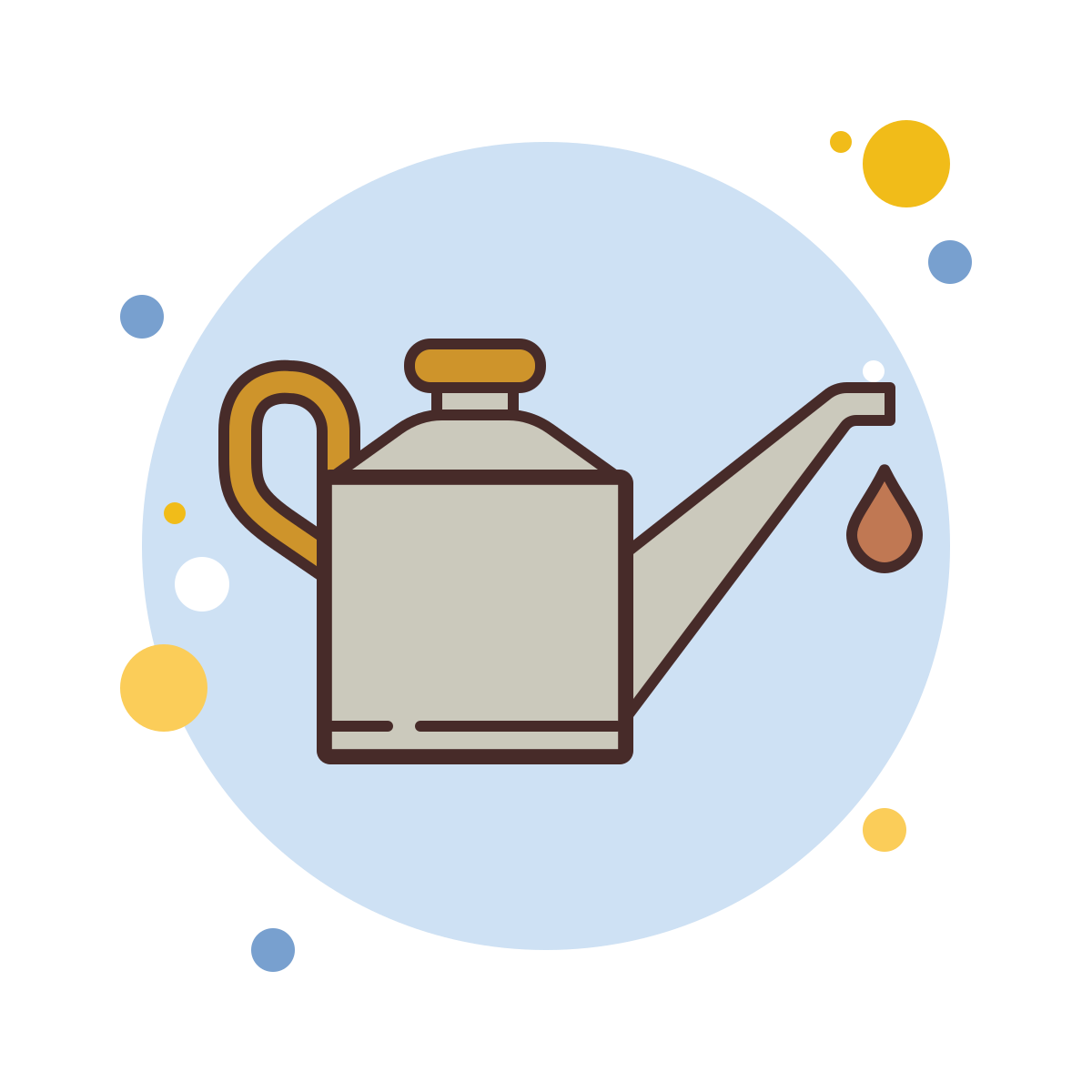 bubbles style engine oil level icon
