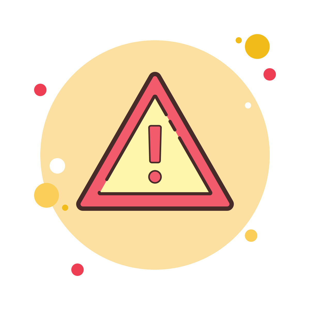 bubbles style error icon