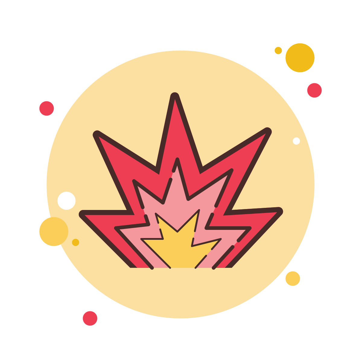 bubbles style explosion icon