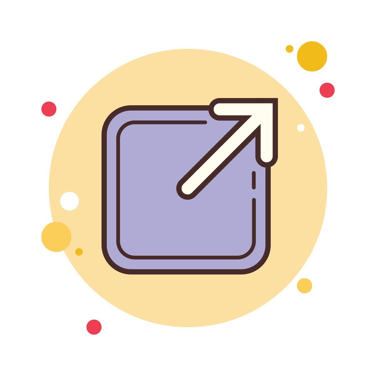 bubbles style lien externe icon