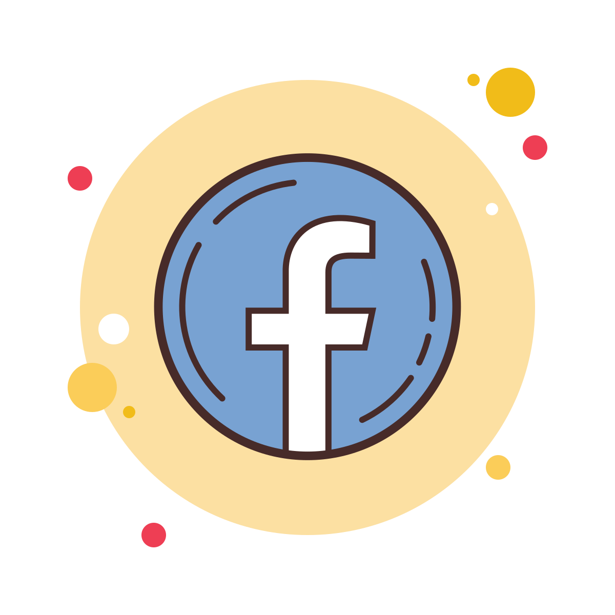 bubbles style facebook new icon