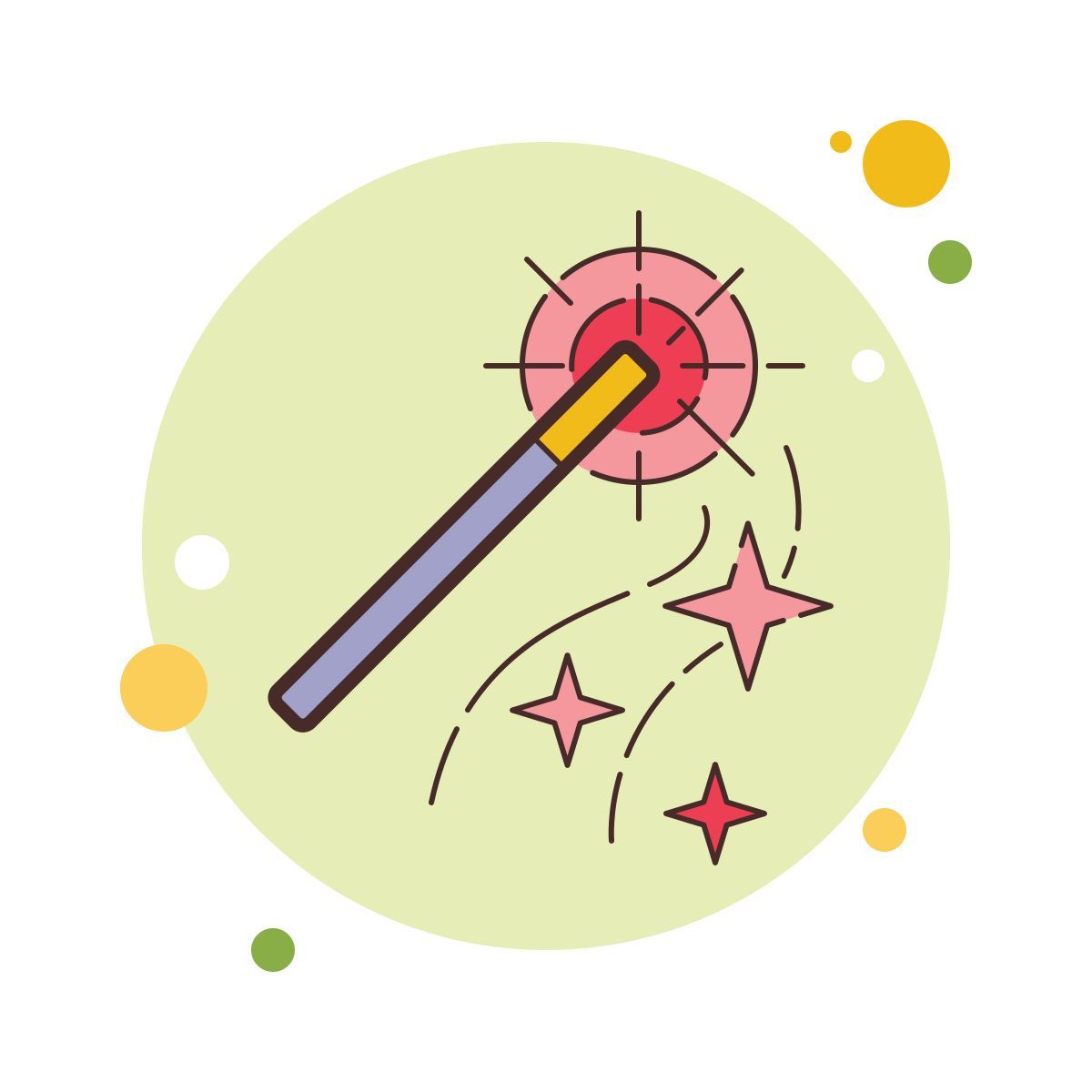 bubbles style 마법의 지팡이 icon