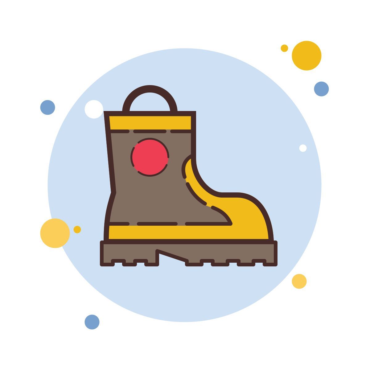 bubbles style work boot icon