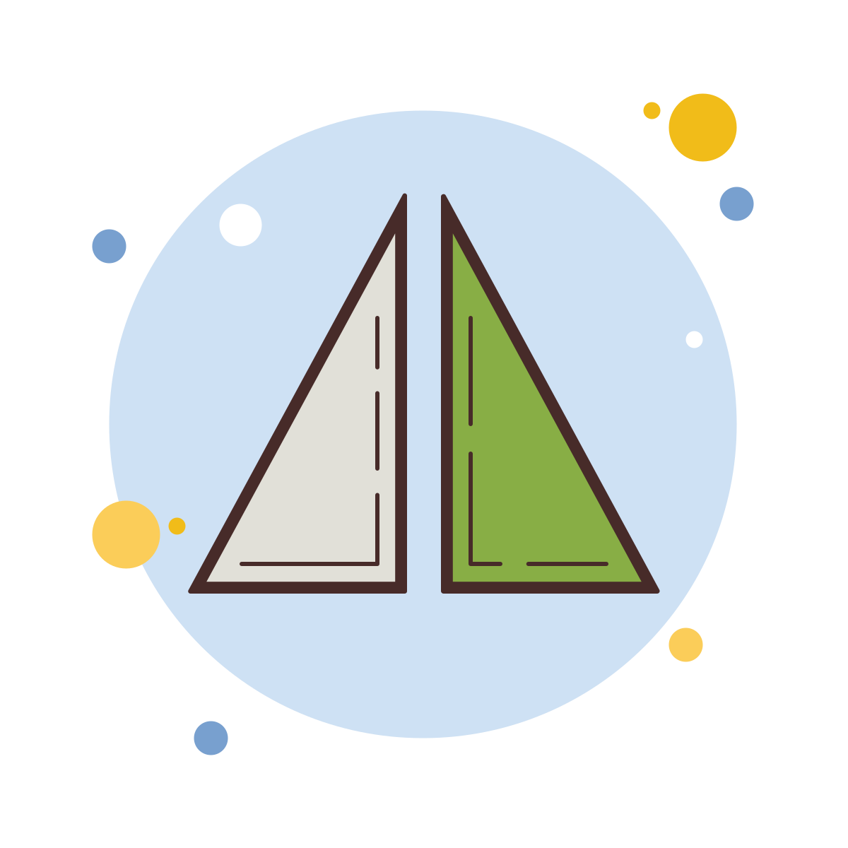 bubbles style flip vertical icon