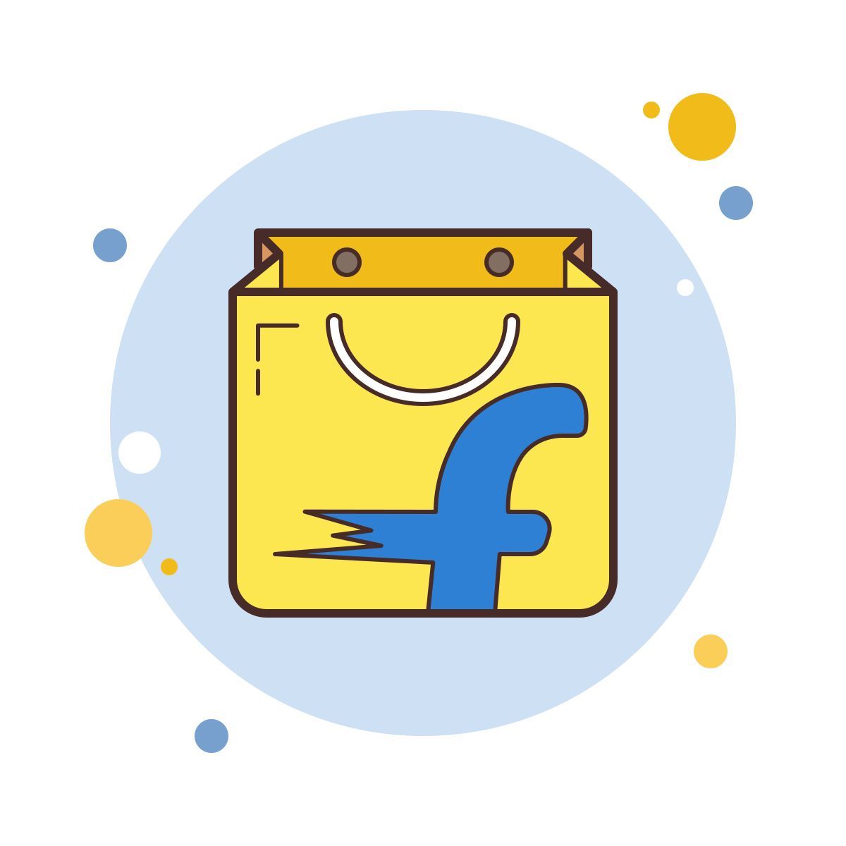 bubbles style flipkart icon