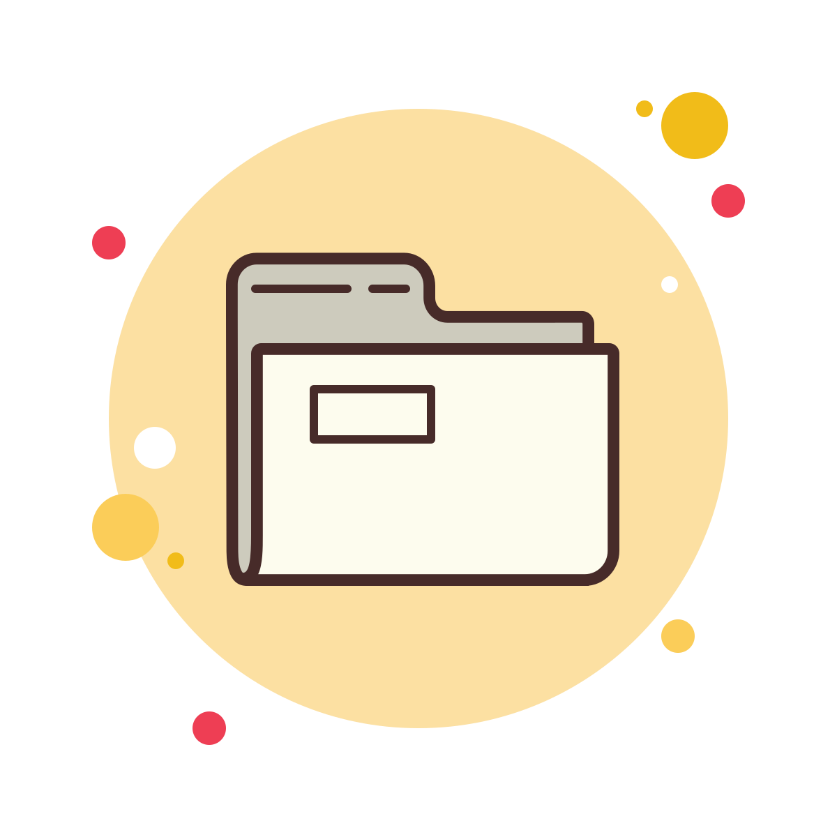 bubbles style folder invoices icon