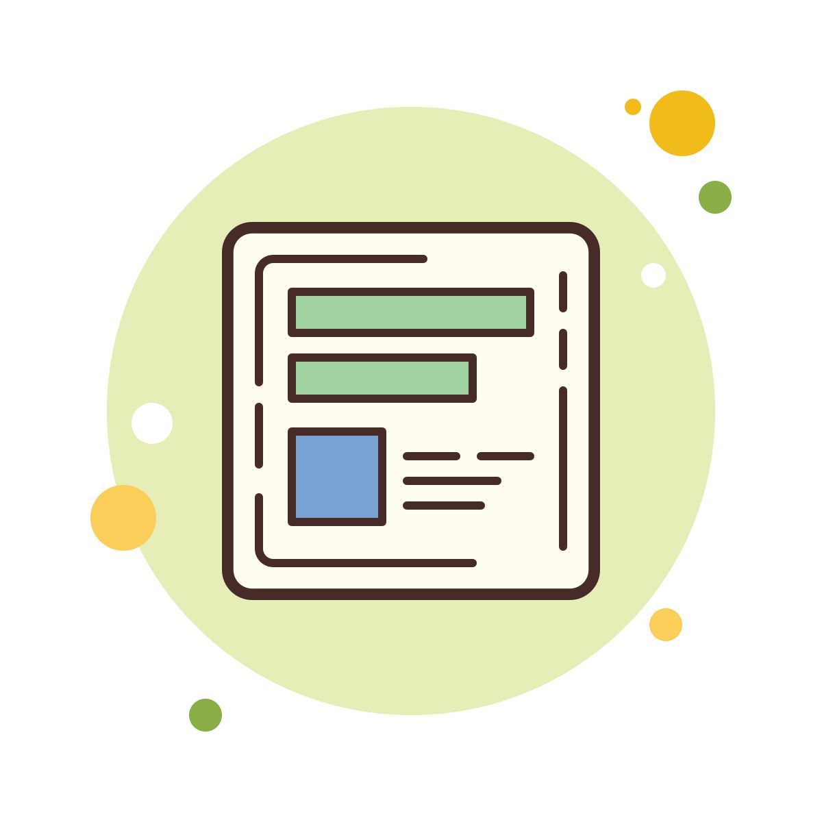 bubbles style 형태 icon