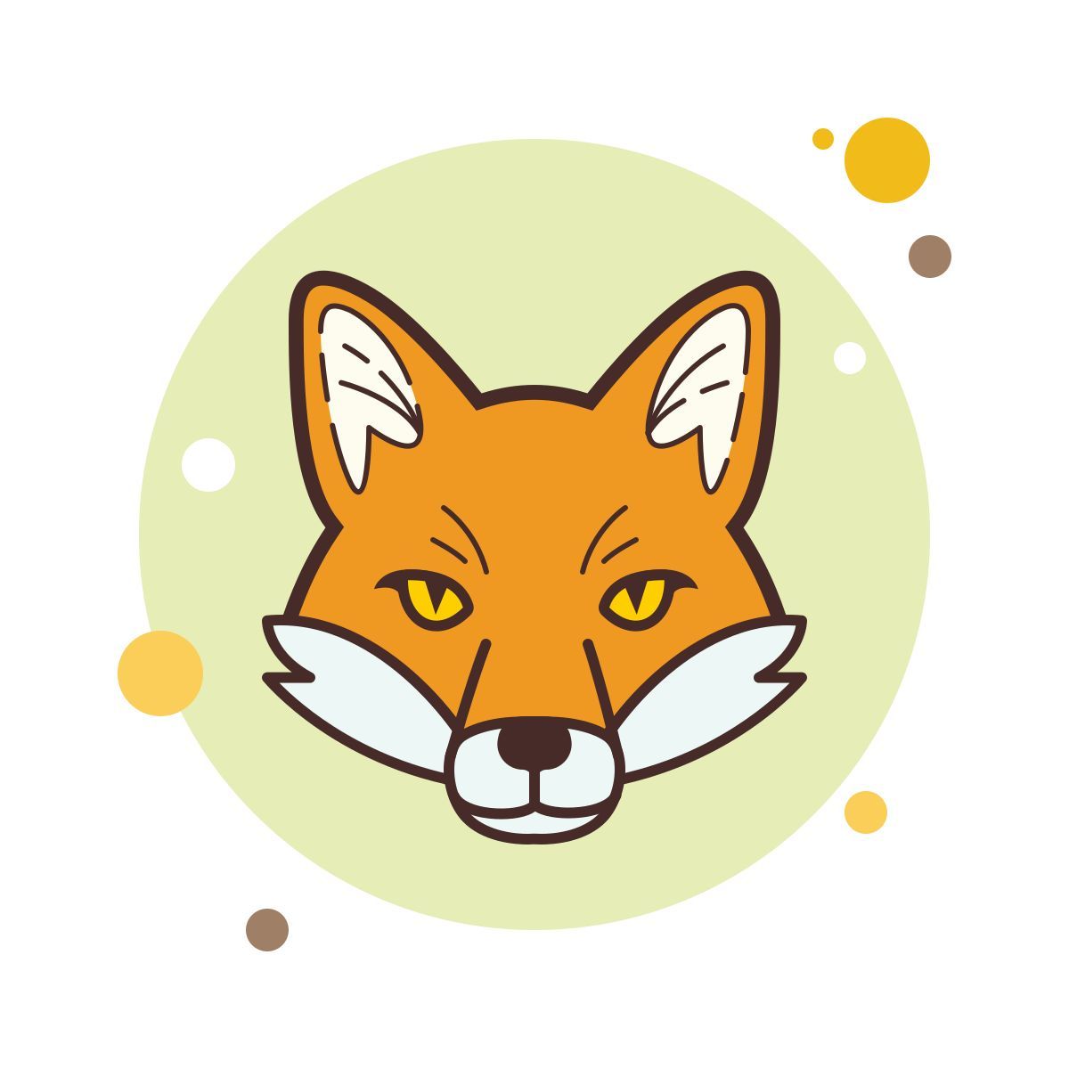 bubbles style fox icon