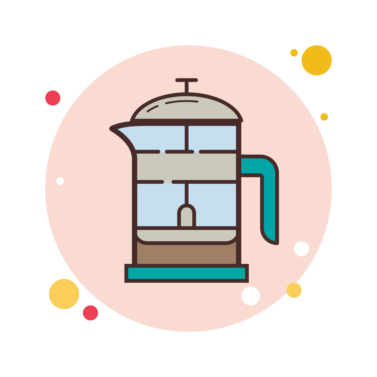 bubbles style french press icon