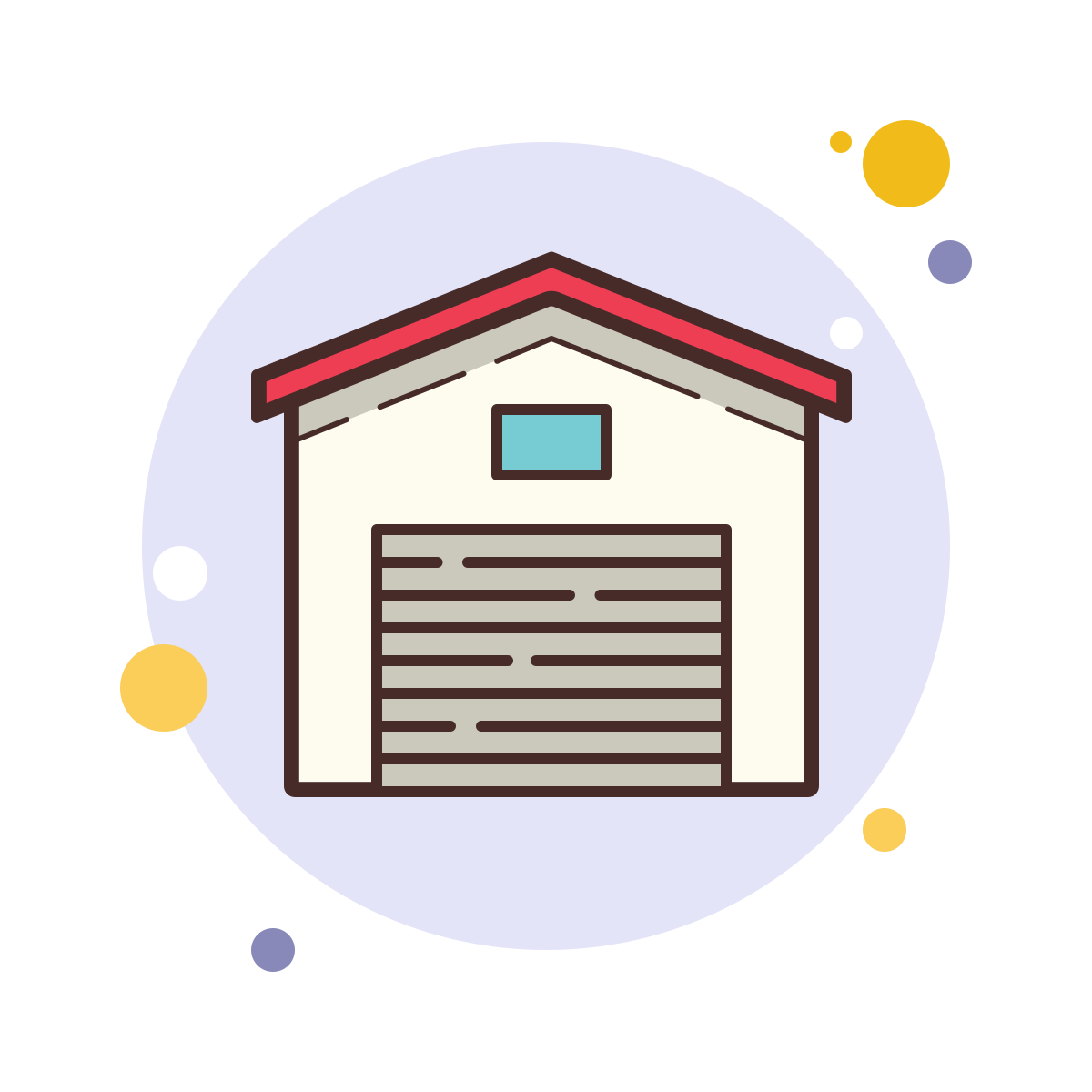 bubbles style garage closed icon
