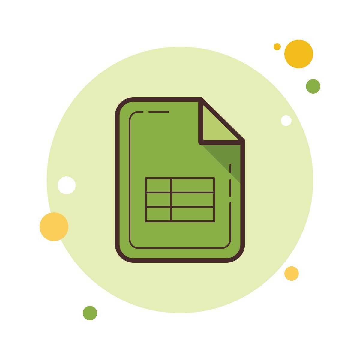 bubbles style fogli di google icon