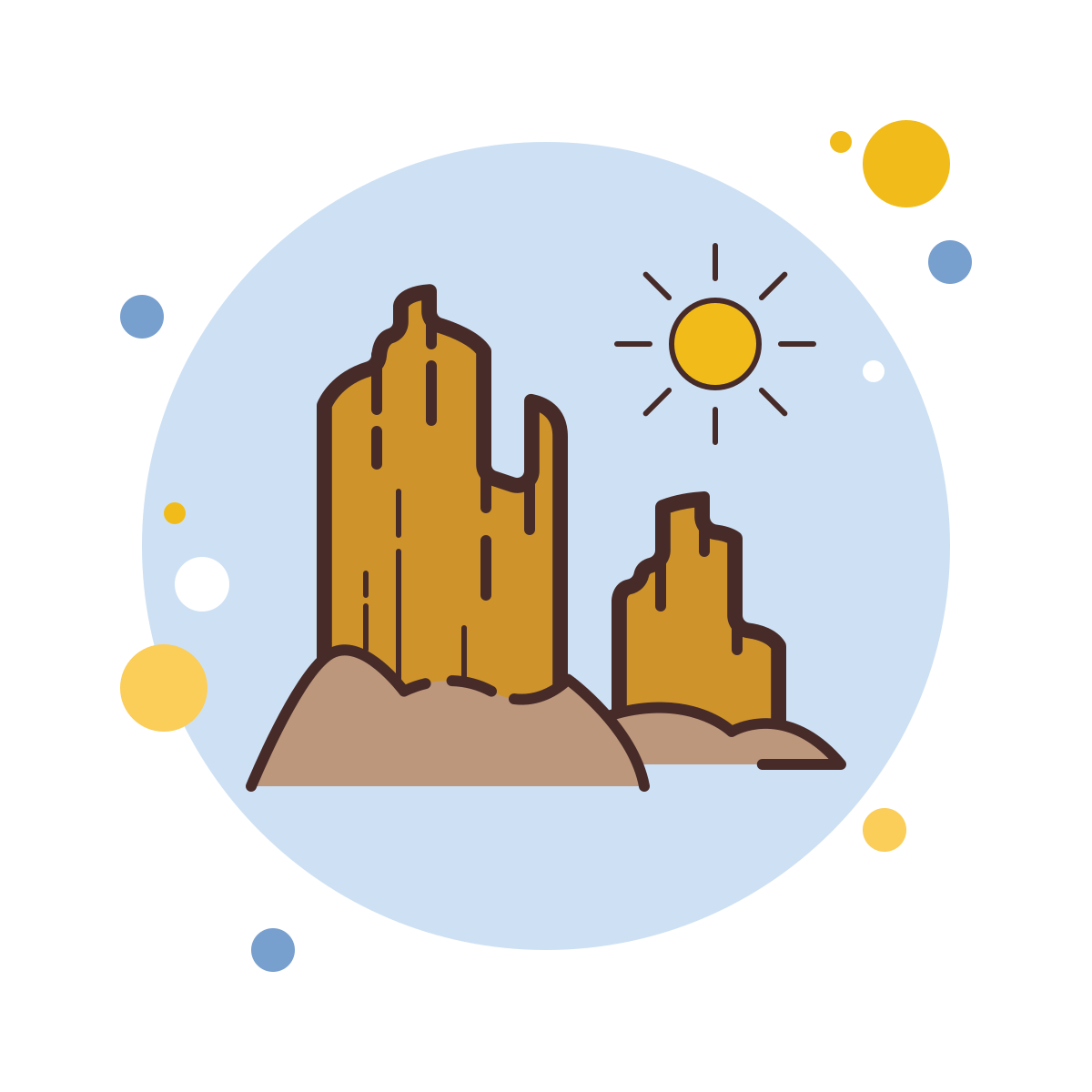 bubbles style grand canyon icon