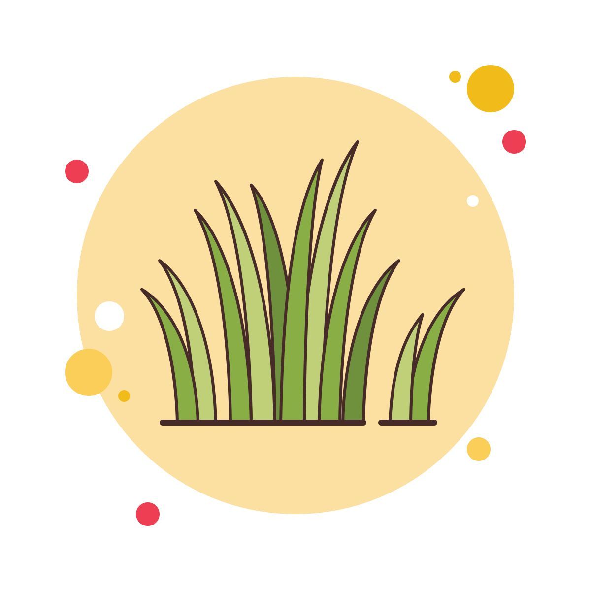 bubbles style grass icon