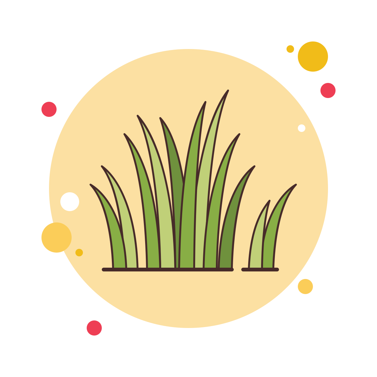 bubbles style grass icon