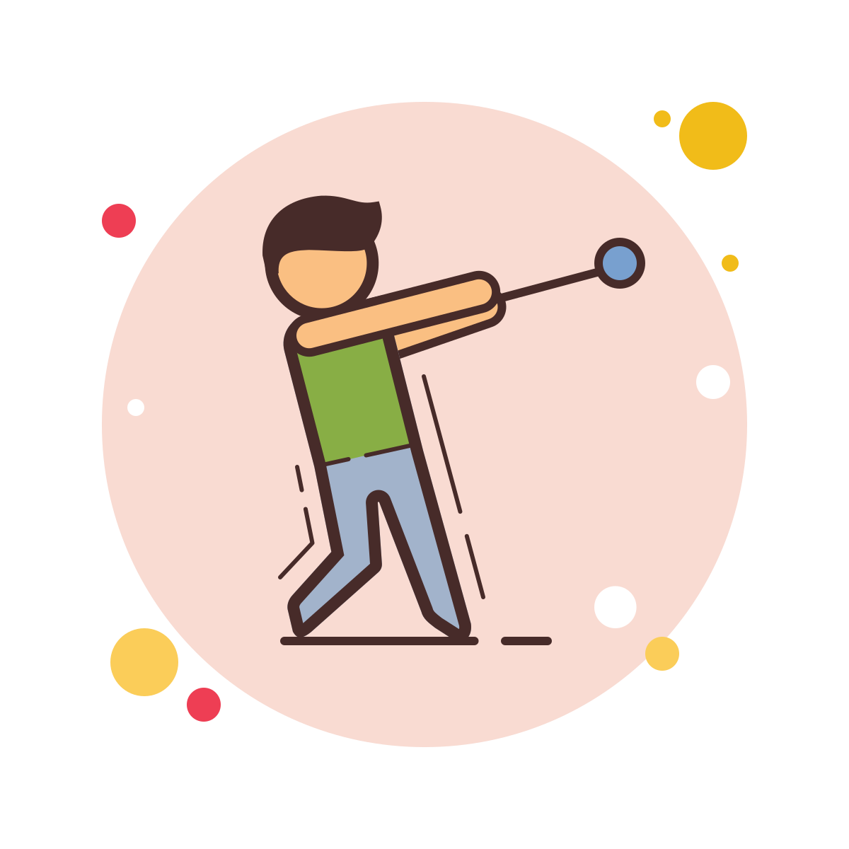 bubbles style hammer throw icon