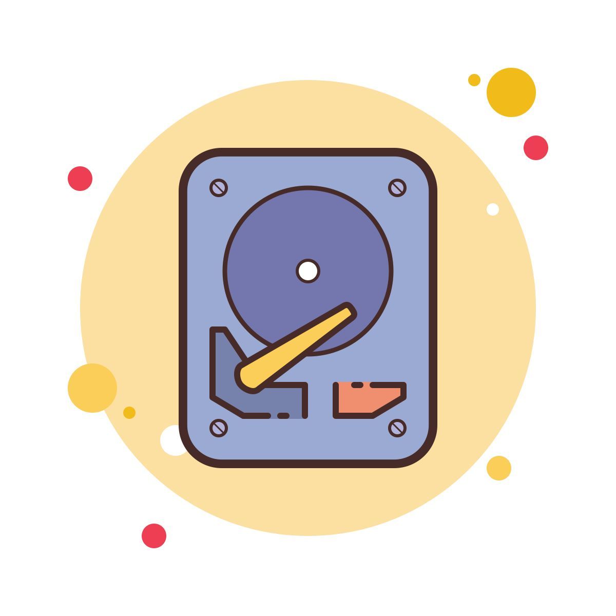 bubbles style disco rigido icon