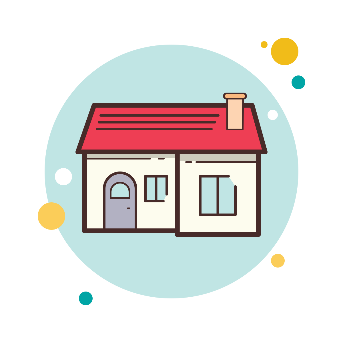 bubbles style home icon