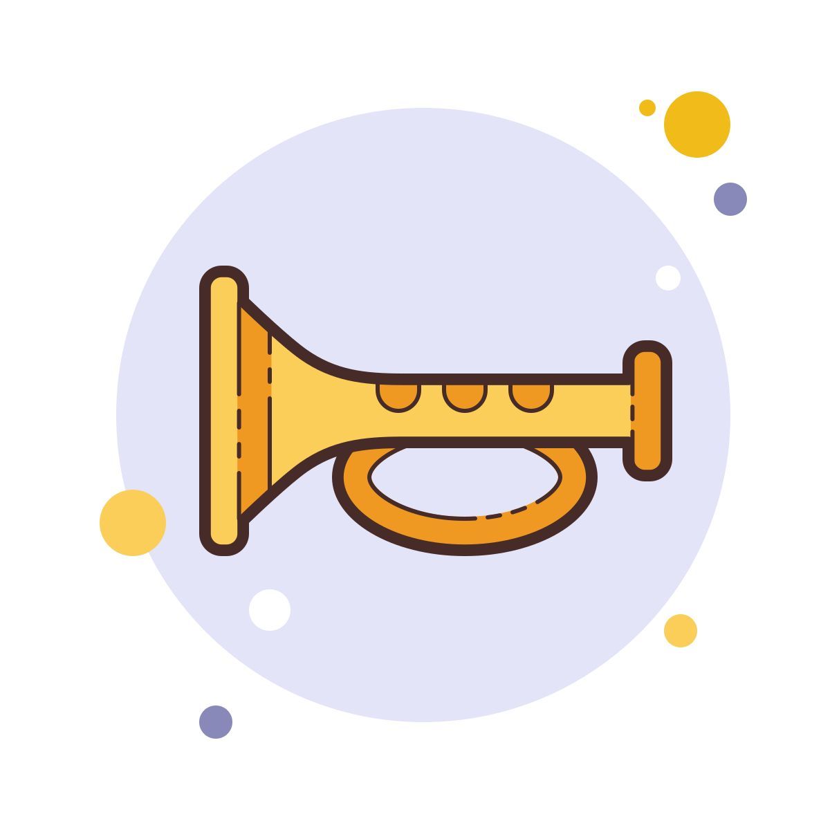 bubbles style horn icon